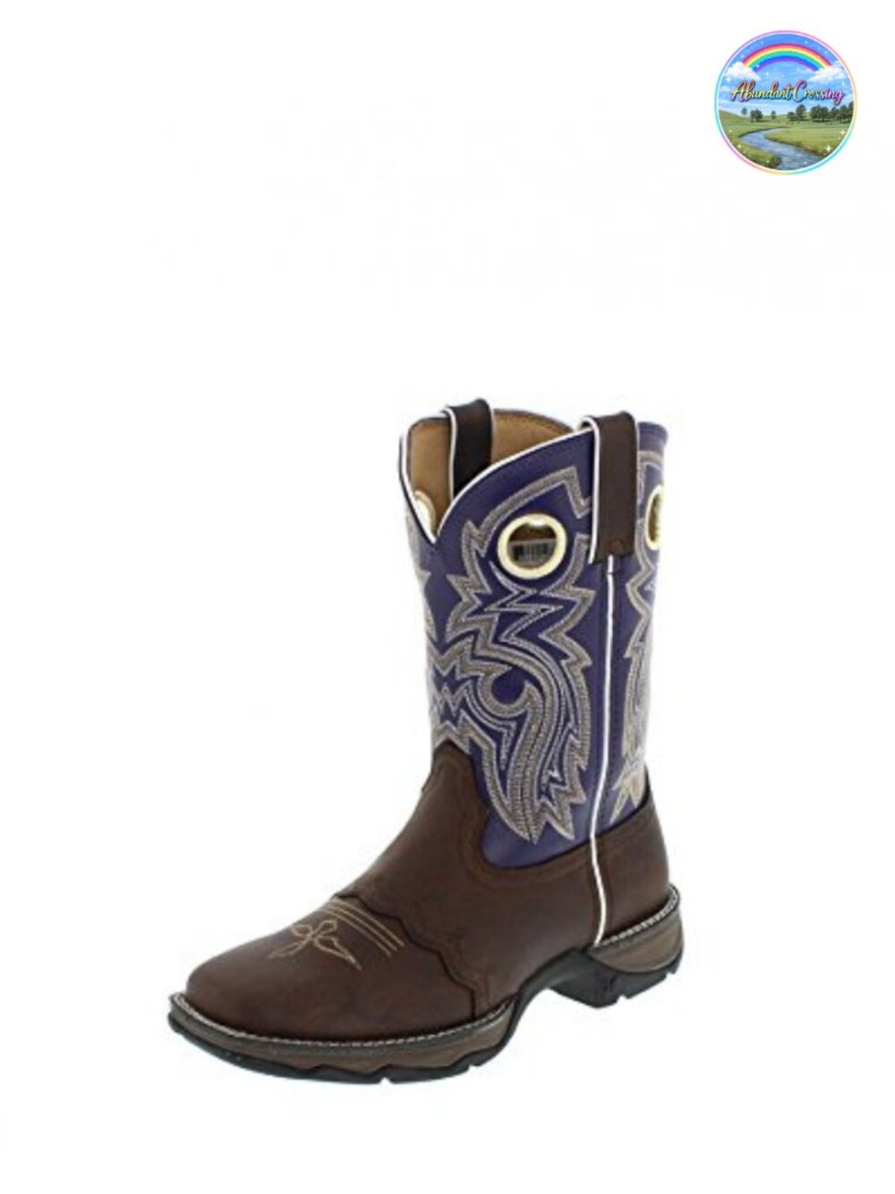 Durango Lady Western Boots Square Toe Mid-Calf Embroidered Pull-On